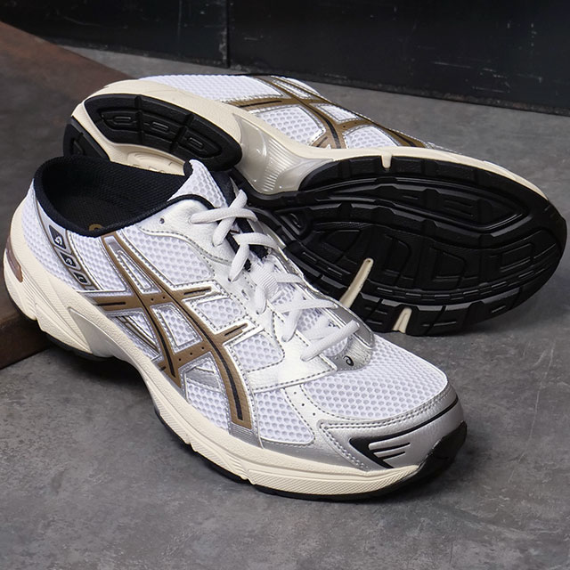 ASICS SportStyle アシックス スポーツスタイル サンダル ゲル1130 ミュール  GEL-1130 MULE メンズ・レディース ユニセックス 靴 シューズ オールシーズン 春夏秋冬 ホワイト WHITE/CLAY-CANYON 正規取扱店
