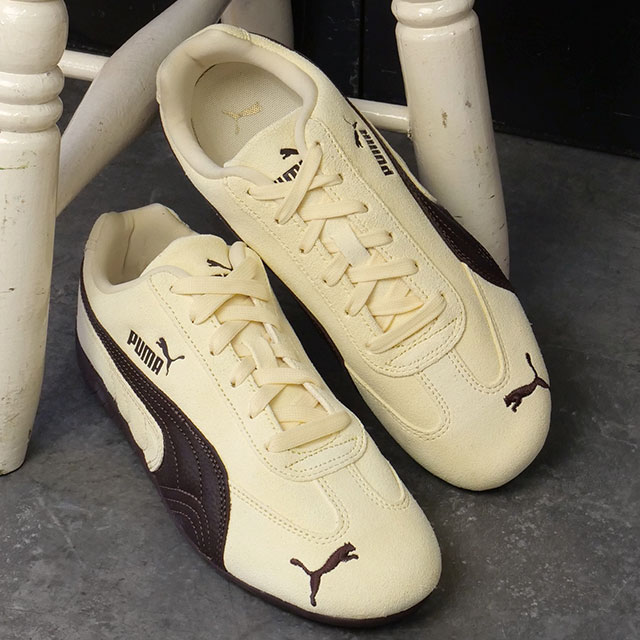 PUMA プーマ スニーカー レディース スピードキャット [406329-83 FW26] SPEEDCAT ユニセックス 靴 シューズ 薄底スニーカー ベージュ Buttercream 正規取扱店