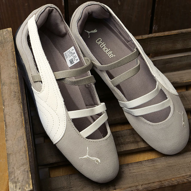 【最大100%ポイントバック】PUMA プーマ スニーカー レディース スピードキャット バレエ エスディー ウィメンズ [401287-20 FW26] SPEEDCAT BALLET SD WNS 靴 シューズ 薄底スニーカー グレー Mouse-Gray 正規取扱店