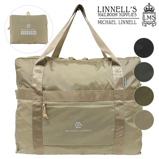 【最大100%ポイントバック】MICHAEL LINNELL マイケルリンネル ポケッタブル ボストンバッグ [MLPK-01 SS26] 36L Pocketable Boston Bag メンズ・レディース 折りたたみ 軽量 撥水 リップストップナイロン 大容量 旅行 サブバッグ 正規取扱店