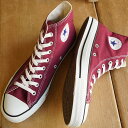 コンバース キャンバス オールスター ハイカット CONVERSE CANVAS ALL STAR HI マルーン 靴 （32060132）