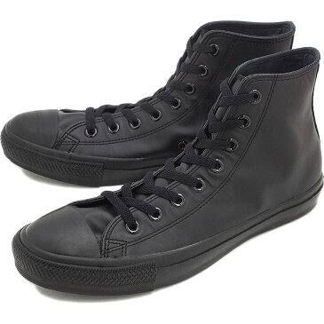 コンバース レザー オールスター ハイカット CONVERSE LEA ALL STAR HI ブラックモノクローム 靴 （32044997）【e】【コンビニ受取対応商品】