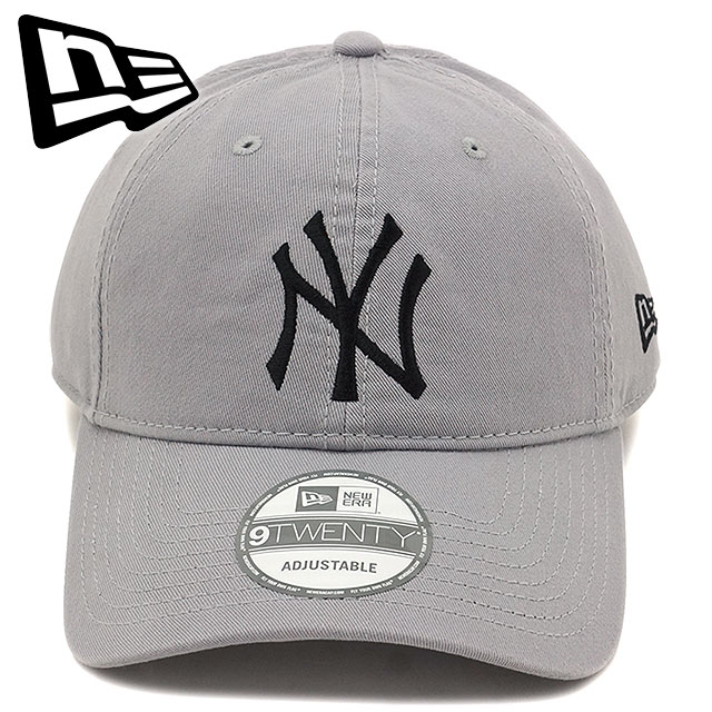 ニューエラ NEW ERA キャップ ニューヨーク・ヤンキース （13562179） 9TWENTY Cloth Strap Washed Cotton メンズ・レディース GRY/BLK 正規取扱店のサムネイル