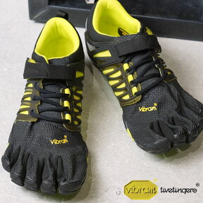 Vibram FiveFingers ビブラムファイブフィンガーズ メンズ MNS V-TRAIN BLAKC/GREEN ビブラム ファイブフィンガーズ 5本指シューズ ベアフット 靴 （17M6602）