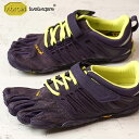 【12/24 14時まで！ポイント10倍】Vibram FiveFingers ビブラムファイブフィンガーズ レディース WMNS V-TRAIN NIGHTSHADE/S.YELLOW ビブラム ファイブフィンガーズ 5本指シューズ ベアフット 靴 （17W6606）【コンビニ受取対応商品】