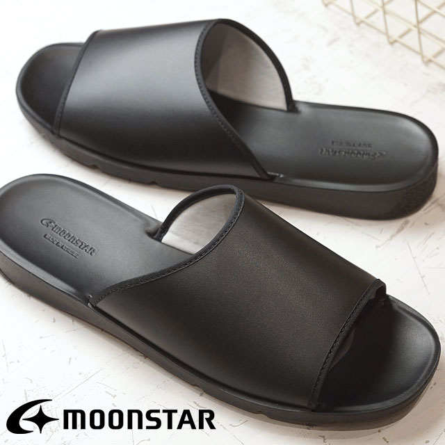 ムーンスター サンダル メンズ MOONSTAR ムーンスター サンダル CHIC INJECTION シックインジェクション LAZY レイジー BLACK （54320796 SS17） 日本製 靴