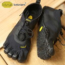 ビブラムファイブフィンガーズ メンズ Vibram FiveFingers オールラウンド アウトドア 5本指シューズ V-ALPHA ベアフット 靴 Black （18M7101）