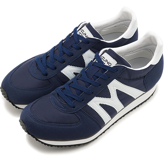 【サイズ交換片道送料無料】ミズノ Mライン MIZUNO M-Line 国産スニーカー MR-1 （D1GA1850-14） メンズ・レディース 日本製 靴 ネイビー/ホワイト【e】