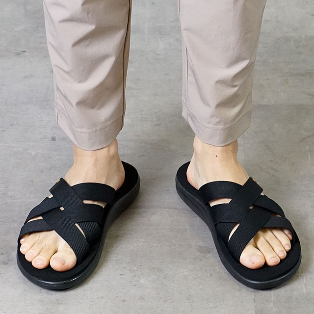 テバ Teva メンズ サンダル M Voya Slide ボヤ スライドBLK （1099272B）