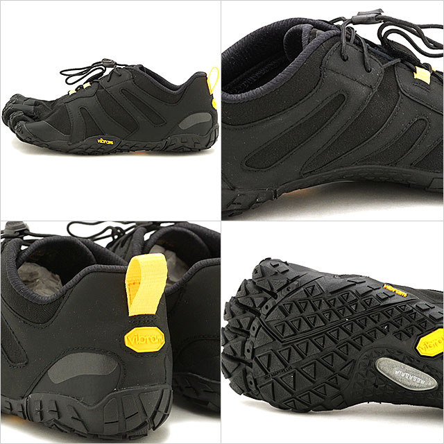 【8/31限定！楽天カードで最大14倍】ビブラムファイブフィンガーズ Vibram FiveFingers メンズ Vトレイル2.0 M V-Trail 2.0 5本指 トレイルランニングシューズ トレラン Black/Yellow ブラック系 [19M7601]