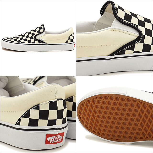 バンズ VANS スリッポン クラシック スリップオン CLASSIC SLIP-ON メンズ・レディース ヴァンズ スニーカー BLACK AND WHITE CHEKERBOARD/WHITE ブラック系 （VN000EYEBWW SS19） 3