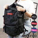 ミルクフェド MILKFED. レディース ネオ エンブロイダリー ビッグ バックパック バー NEO EMBROIDERY BIG BACKPACK BAR リュックサック デイパック スクバ 通学 （03192048）