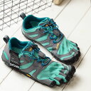 ビブラムファイブフィンガーズ Vibram FiveFingers 5本指シューズ トレイルランニング用 V-Trail 2.0 （19W7603 SS20） レディース ベアフットスニーカー 靴 Blue/Green グリーン系