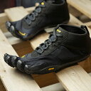 【返品・交換可】ビブラムファイブフィンガーズ Vibram FiveFingers 5本指シューズ ハイキング トレッキング用 V-TREK （19M7401 SS20） メンズ ベアフットスニーカー 靴 Black / Black ブラック系