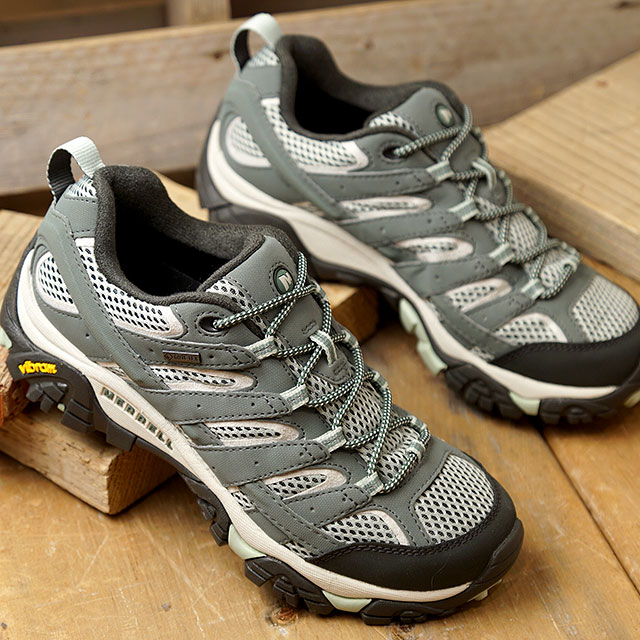 【サイズ交換片道送料無料】メレル MERRELL スニーカー モアブ2 ゴアテックス W MOAB 2 GORE-TEX （033468 SS20） レディース アウトドア トレッキングシューズ ハイキング 靴 LAUREL グレー系