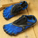 【返品・交換可】ビブラムファイブフィンガーズ Vibram FiveFingers 5本指シューズ ランニング ウォーキング用 V-RUN M （20M7002 SS20） メンズ スニーカー BLUE/BLACK ブルー系 その1