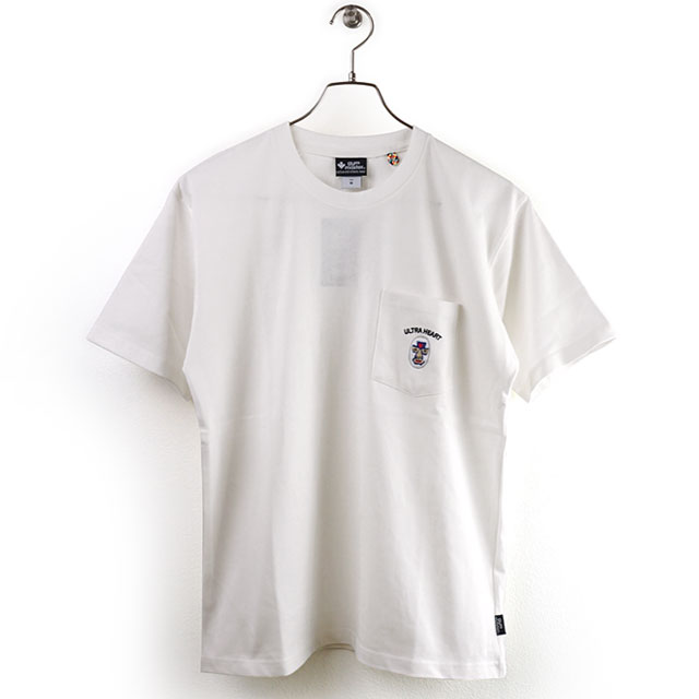 ジムマスター gym master メンズ Tシャツ レスラー刺繍P付きTEE （G433606-01 SU20） トップス 半袖 機能素材 ホワイト系【メール便可】のサムネイル