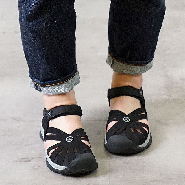 キーン ローズサンダル 靴 KEEN Rose Sandal Black/Neutral WMN ウォーターシューズ サンダル 靴 ウィメンズ Gray（1008783）
