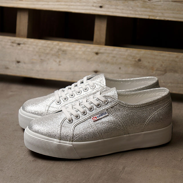 スペルガ SUPERGA レディース スニーカー ラメ プラットフォーム （S2116UW-031 SS20） 2730-LAME W 靴 シューズ 日本別注 Grey-Silver シルバー系