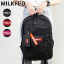 ミルクフェド MILKFED. リュック ダブルジップ バックパック W ZIP BACKPACK （103202053019） メンズ・レディース デイパック 通学 スクールバッグ