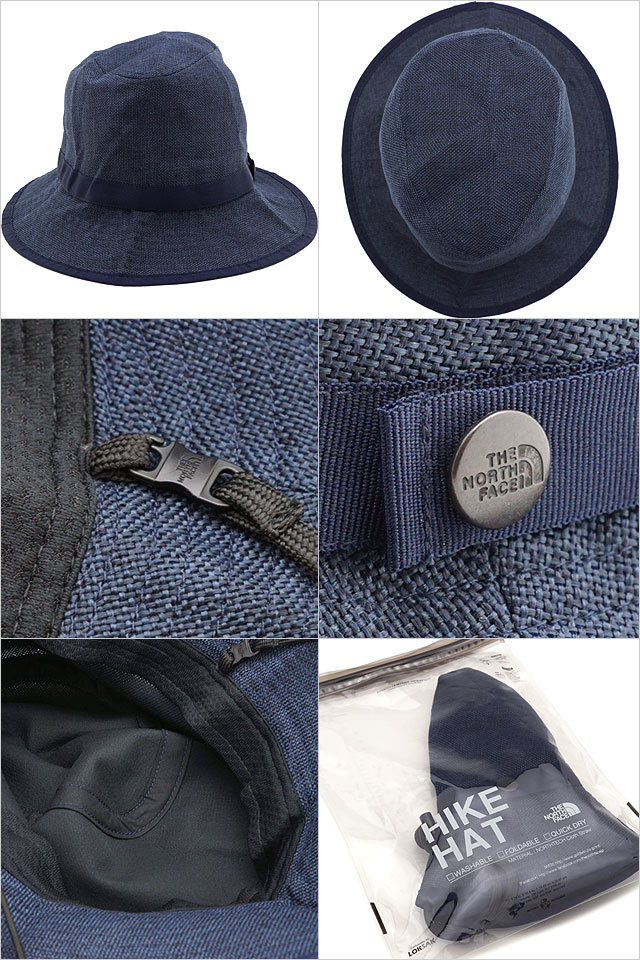 【9/4限定！楽天カードで13倍】ザ・ノースフェイス THE NORTH FACE ハイクハット HIKE Hat [NN01815-CM SS21] メンズ・レディース アウトドア TNF 帽子 携帯 麦わらTNF 帽子 ポリエステル コズミックブルー ネイビー系【メール便可】【e】