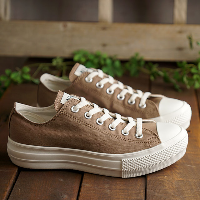 コンバース CONVERSE スニーカー オールスター ライト PLTS OX ALL STAR LIGHT PLTS OX （31303701 SS21） メンズ・レディース ローカット MOCHA ブラウン系