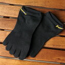 ビブラムファイブフィンガーズ Vibram FiveFingers ベアフットソックス ショート 滑り止め無し （20A1001 SS21） メンズ・レディース 日本製 5本指靴下 アンクル スニーカーソックス BLACK ブラック系【メール便可】