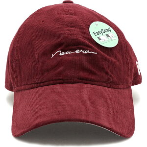 ニューエラ NEWERA マイクロ コーデュロイキャップ 9TWENTY Easy Snap （12854059 FW21） メンズ・レディース 帽子 CAP フリーサイズ バーガンディ