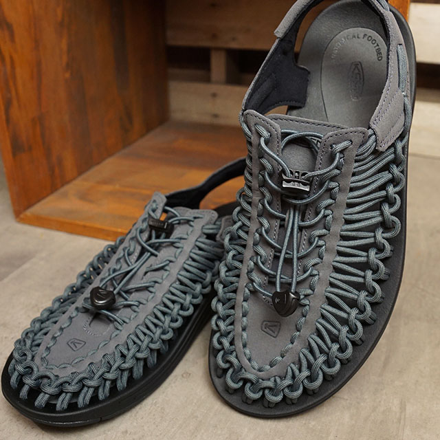 【返品交換送料無料】キーン KEEN ユニーク メンズ サンダル （1026335 SS22） M UNEEK キャンプ アウトドア Magnet/Black 灰 グレー系