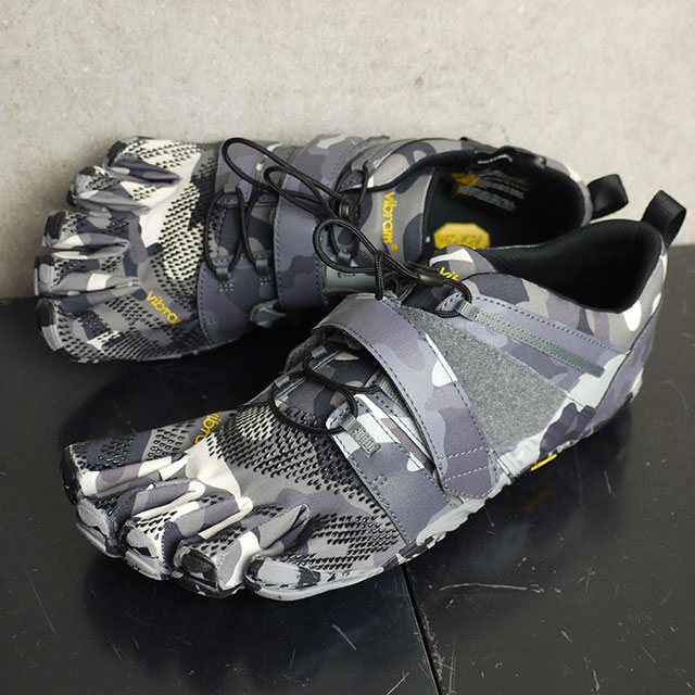 楽天SHOETIMEビブラムファイブフィンガーズ Vibram FiveFingers メンズ 5本指シューズ （21M7702 ） M V-Train 2.0 トレーニング フィットネス ジム カジュアル ランニング Grey/Camo 灰 グレー系