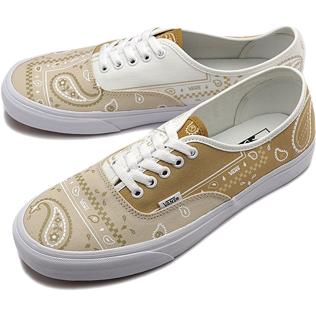 バンズ VANS オーセンティック ピースペイズリー スニーカー （VN0A5KRDATI SS22） AUTHENTIC PEACE PAISLEY メンズ ヴァンズ PEACE/TRUE WHITE ベージュ系【e】【ts】