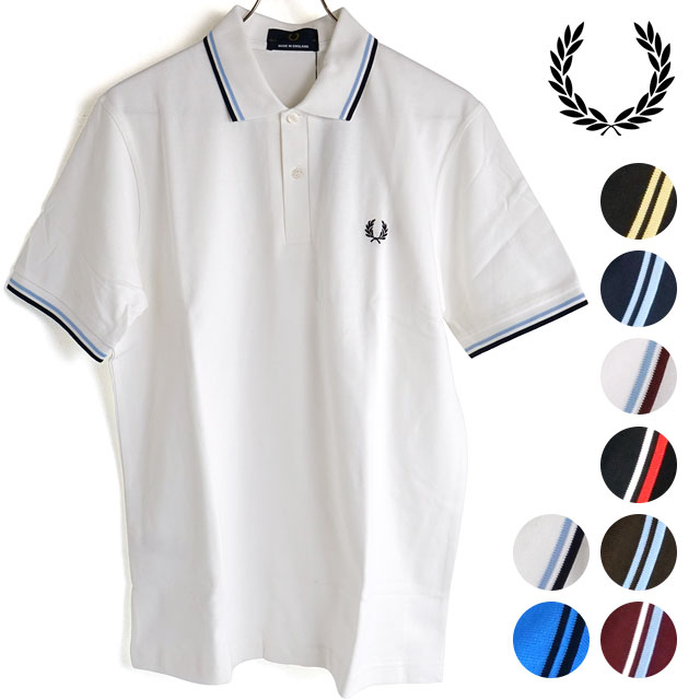 フレッドペリー 【6/5限定！エントリーで最大100％ポイントバック！】FRED PERRY フレッドペリー ポロシャツ メンズ TWIN TIPPED FRED PERRY SHIRT ツイン ティップド フレッドペリーシャツ 鹿の子 （M12）