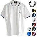 FRED PERRY フレッドペリー ポロシャツ メンズ TWIN TIPPED FRED PERRY SHIRT ツイン ティップド フレッドペリーシャツ 鹿の子 （M12）