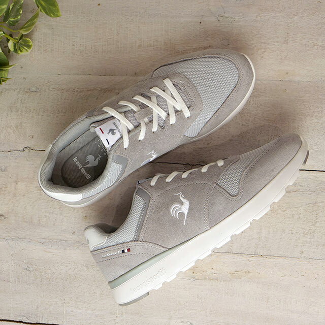 ルコックスポルティフ スニーカー（レディース） ルコック スポルティフ le coq sportif レディース スニーカー ラ セーヌ II ワイド （QL3VJC04GW SS23） LA SEINE II WIDE 靴 シューズ グレー/ホワイト