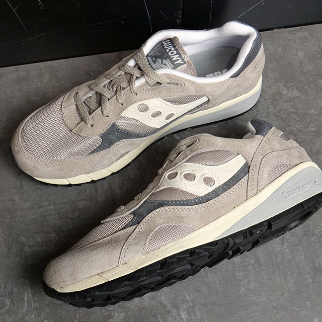 【6/5限定！エントリーで最大100％ポイントバック！】サッカニー Saucony スニーカー シャドウ6000 （S70441-46 SS23） Shadow 6000 メンズ レディース 靴 ローカットシューズ GRAY/GRAY 灰 グレー系