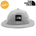 ザ ノースフェイス THE NORTH FACE キッズスクエアロゴメッシュハット （NNJ02002-Z SS23） Kids' Square Logo Mesh Hat 男の子・女の子 TNF 子供用 帽子 アウトドア ミックスグレー【メール便可】【e】