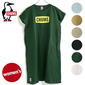 チャムス CHUMS レディース チャムスロゴドレス （CH18-1259 SS23） W CHUMS Logo Dress トップス Tシャツワンピース 半袖 アウトドア