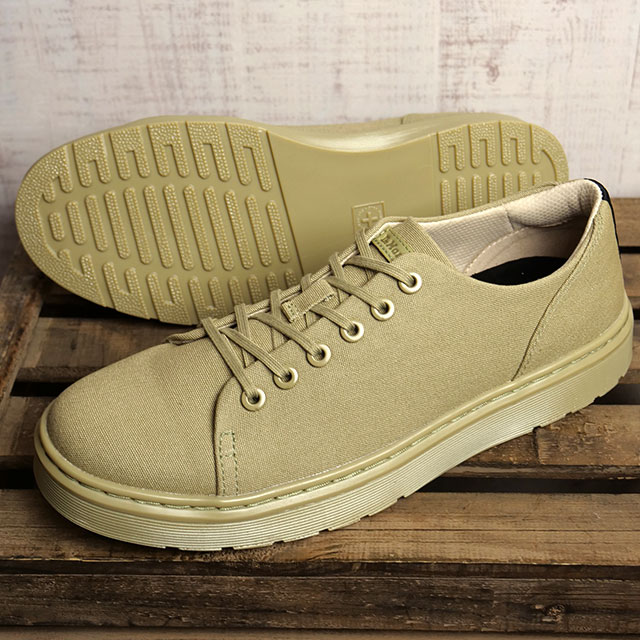 ドクターマーチン Dr.Martens スニーカー ダンテ 6タイシューズ （30821358 SS23） Dante メンズ・レディース キャンバス Pale Olive 10 Oz Canvas & Pale Olive Milled Coated Leather