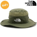 ザ ノースフェイス THE NORTH FACE キッズサンシールドハット （NNJ02316-NT SS23） Kids' Sunshield Hat 男の子・女の子 TNF 子供用 帽子 UVケア 撥水 アウトドア ニュートープ【メール便可】【e】【ts】