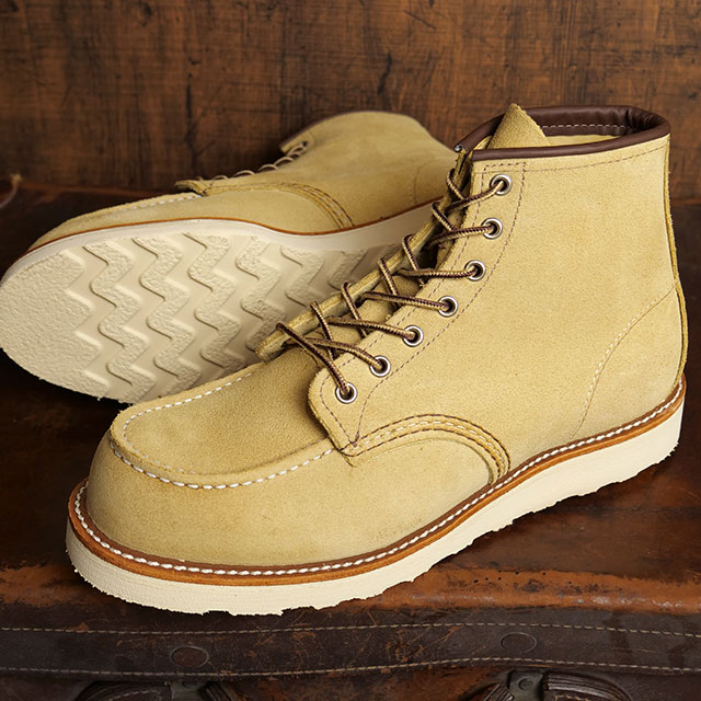 レッドウィング REDWING メンズ 6インチ クラシックモック （＃8833 ） 6-INCH CLASSIC MOC アイリッシュセッター ワークブーツ ホーソーン・アビレーン ベージュ系