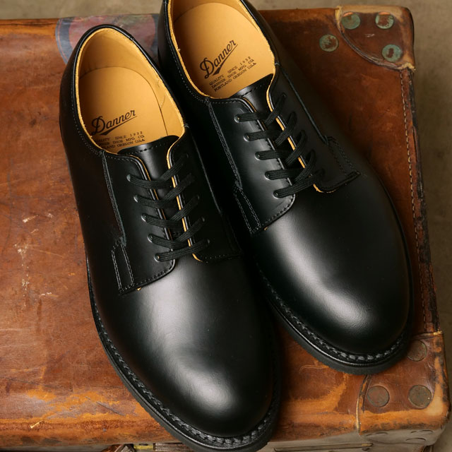 ダナー Danner メンズ ブーツ ポストマン2 （D212100 SS23） POSTMAN 2 短靴 ポストマンシューズ ビブラムソール 日本製 BLACK 黒 ブラック系