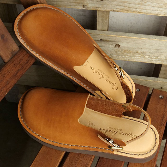 オーガニックハンドルーム Organic Handloom レディース クロックサンダル マイセン （OH007200 SS23） W MEISSEN 日本製 自然素材 オイルレザー ブラウン【e】【s】