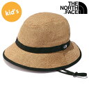 ザ ノースフェイス THE NORTH FACE キッズハイクハット （NNJ02308-NA SS23） Kids' HIKE Hat 男の子・女の子 TNF 子供用 麦わら帽子 ウォッシャブル ストローハット 速乾 ナチュラル【メール便可】【e】