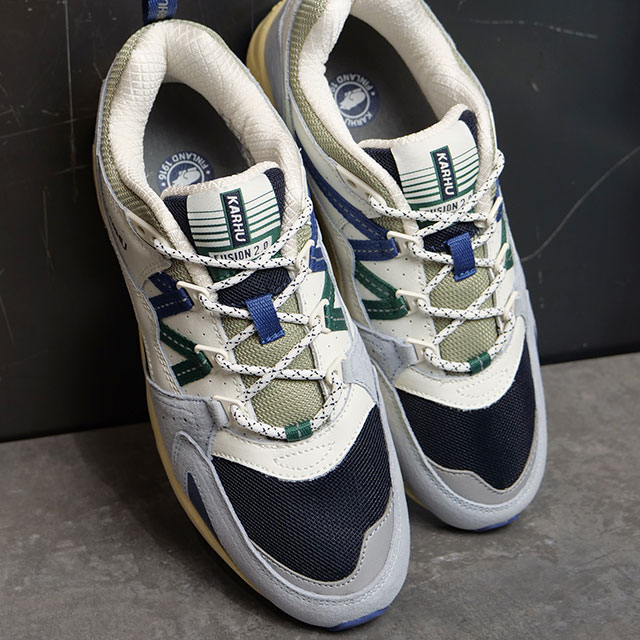カルフ KARHU レディース スニーカー フュージョン2.0 （KHB804139 SS23） FUSION 2.0 レトロランニングシューズ Plein Air/Blue Navy【e】【s】