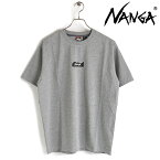 ナンガ NANGA メンズ エコハイブリッドマウンテンロゴTシャツ （NW2211-1G208 SS23） ECO HYBRID MT LOGO TEE トップス 半袖 クルーネック ショートスリーブ GRY【メール便可】