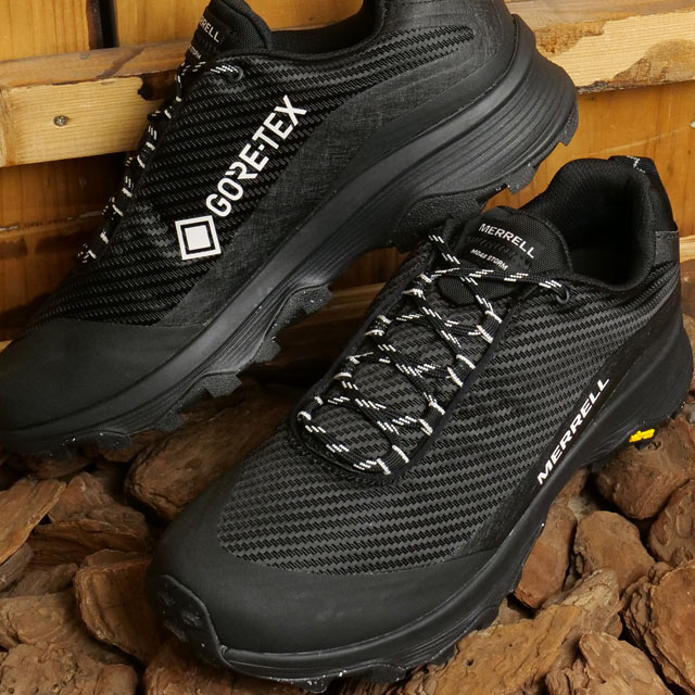 メレル MERRELL メンズ モアブ スピード ストーム ゴアテックス （J067549 SS23） M MOAB SPEED STORM GORE-TEX 靴 トレイルランニングシューズ スニーカー ハイキング キャンプ アウトドア BLACK/BLACK