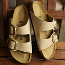 ビルケンシュトック BIRKENSTOCK レディース アリゾナ ビッグバックル ヌバックレザー （1024064 SS23） ARIZONA BIG BUCKLE ドイツ製 コンフォートサンダル 健康サンダル SANDCASTLE | NUBUK LEATHER ベージュ系