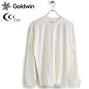 ゴールドウィン シースリーフィット Goldwin C3fit メンズ リカバリーウェア リポーズ ペーパー ロングスリーブ Tシャツ （GC43110 SS23） Re-Pose Paper L/S T-shirt ルームウェア トップス クルーネック 長袖 光電子素材 IVORY 白 ホワイト系【e】【ts】