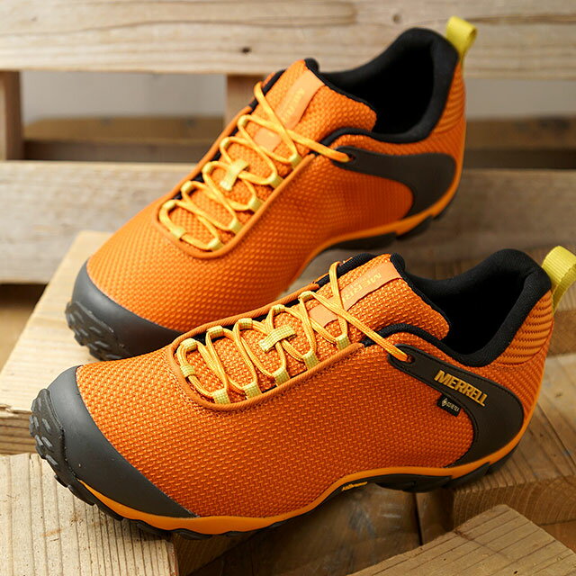 メレル MERRELL メンズ トレッキングシューズ カメレオン8 ストーム ゴアテックス （J033675 ） M CHAMELEON 8 STORM GORE-TEX 完全防水 アウトドア スニーカー FLAME オレンジ系【s】【e】