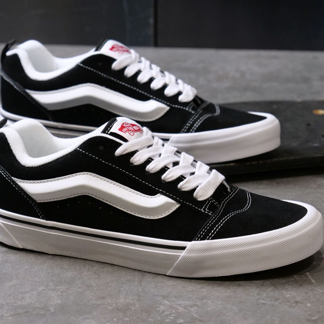 樂天商城 - 【最大100%ポイントバック】VANS バンズ メンズ スニーカー ニュースクール [VN0009QC6BT SS24] Knu Skool 靴 ヴァンズ BLACK/TRUE-WHITE 正規取扱店